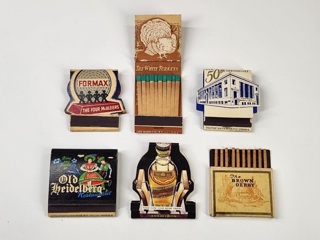 ASSORTED LOT OF FEATURE & SHAPED MATCHBOOKS