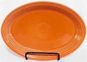 Orange Fiesta Oval Platter 13.5x9.5