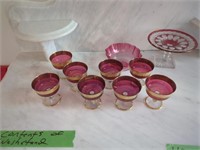 Glassware On Top Of Wash Stand As Shown