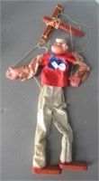 Vintage Popeye marionette puppet. Note: Face has