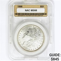 1898 Morgan Silver Dollar NAC MS66