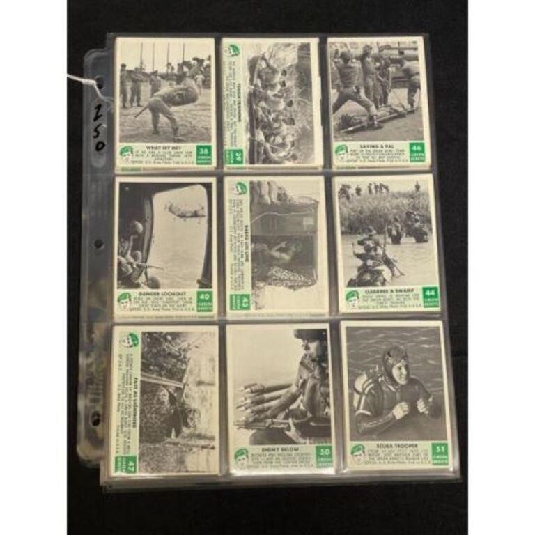 (32) 1966 Green Beret Cards