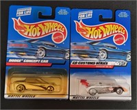 (2) 1999 Hotwheels Concept Car/CD Customs