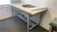 Drawing table with two drawers 72 1/2 x 31 1/2 “