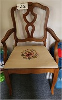 Needlepoint Chair, Arms
