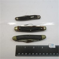 Three Vintage Pocket Knives.