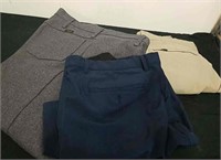 Three pairs of size 38 x 30 men's pants
