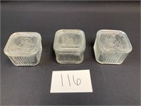 3- G&E Glass Tops with unmarked bottoms