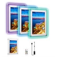 E-Hangsam 18x24 Inch RGB LED Poster Frame - Acryli