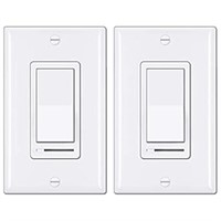 BESTTEN 2 Pack Dimmer Light Switch, Universal Ligh