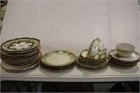GROUP OF PLATES, BOWL & 2 CUPS