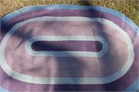 Oval Purple Rug