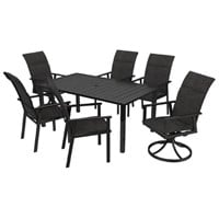 Hampton Bay Metal Dining Chairs (6-Pack)