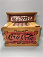 Coca-Cola Wooden Crate, Coca-Cola Wooden Shelf