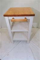 Butcher Block Table or Small   Island 22.5 x 37"h