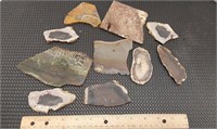 Miscellaneous Agate Slabs.