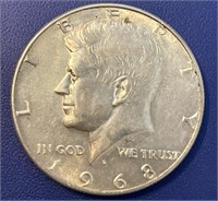 1968 D Kennedy Half Dollar, Fine