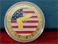2nd Amendment Colorized Coin