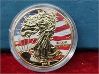 Colorized Walking Liberty Plated Coin
