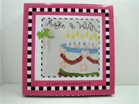 Make a Wish 12" Square Birthday Platter