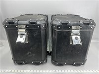 (2) Moose racing metal saddlebags 18“ x 16“ x 12“