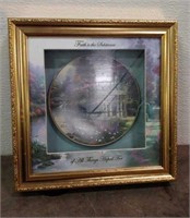 Thomas Kinkade Plate in Shadow Box