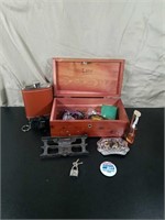 Lane Cedar Box With Assorted Trinkets