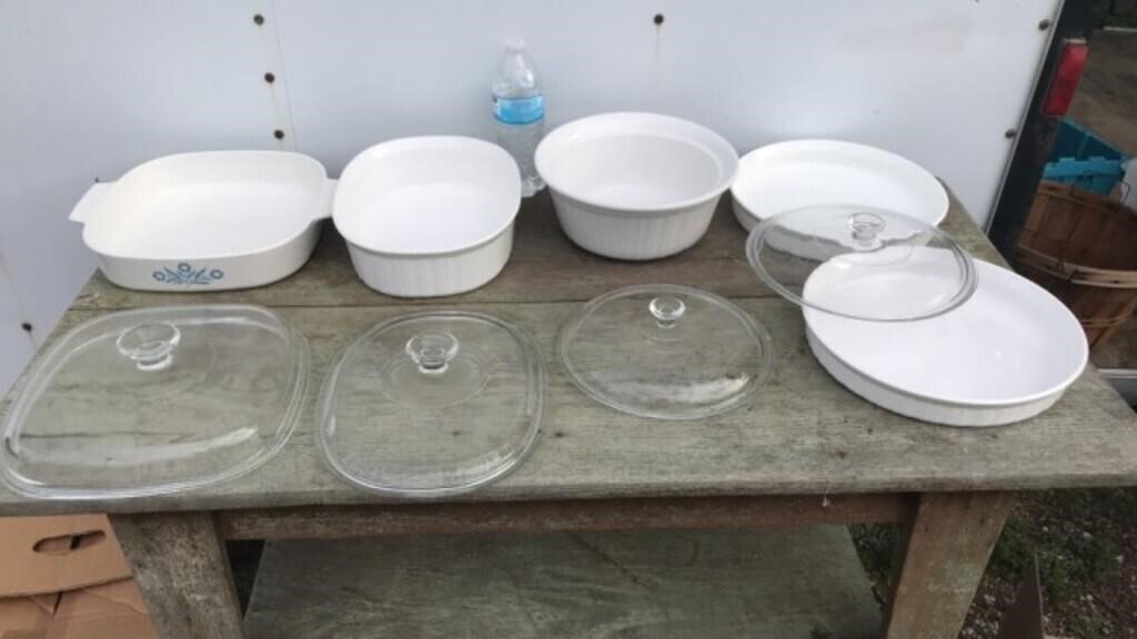 Glass Corning Wear with lids