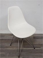 Eames Herman Miller white side chair