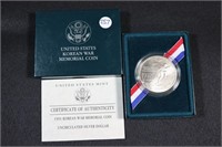 1991 Korean War UNC Silver Dollar