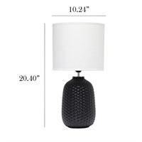 Simple Designs 20.4' Tall Ceramic Table Lamp