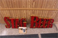 Stag Beer Metal Sign 14"T X 52"W