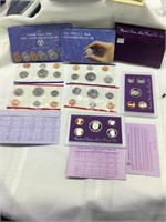 Four 1991 US Mint Coin Sets