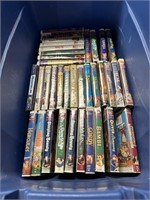 LARGE BIN OF DISNEY VHS TAPES MOVIES
