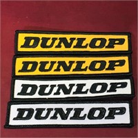 Lot Of 4 Dunlop Advertising Patches