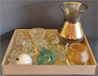 Glassware incl. Frosted Vase (5" x 10")