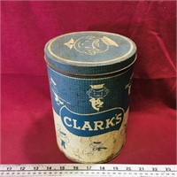 Clark's Tin Container (Vintage)