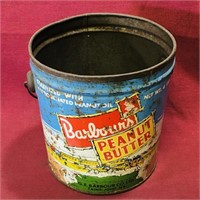 Barbour's Peanut Butter Tin Bucket (Vintage)