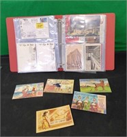 COLLECTION OF POST CARDS IN BINDER