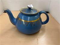 VTG Hall 4 cup blue and gold teapot