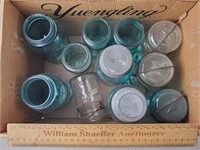 Vintage Fruit Jars - Mostly Blue