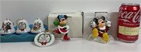 Mickey and Minnie Mouse plus XMAS Ornaments