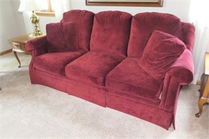 Red Clayton Marcus Sofa
