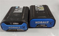 Kobalt 40v 4ah and 5ah Batteries NON WORKING