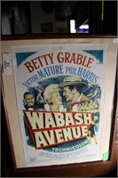 Betty Grable Poster ( Framed)