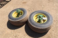 Set of 2 G.Y. 21x13.50x15 Tires & Rims