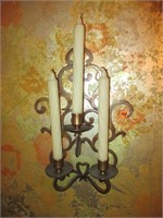 Pair of Brass Wall Candleabras