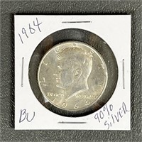 1964 Kennedy Silver (90%) Half Dollar