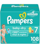$55 Pampers Baby Dry Diapers - Size 7