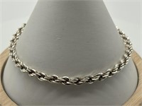 Italian Sterling Silver Fancy Roped Bracelet